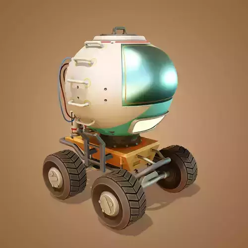 Stylized Mars Rover