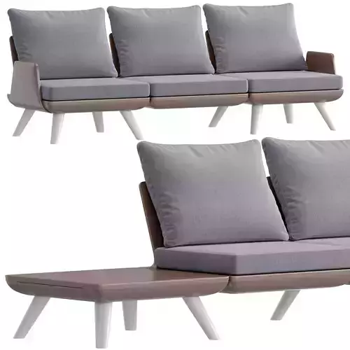 Myyour SAMURAI garden 3 seater sofa