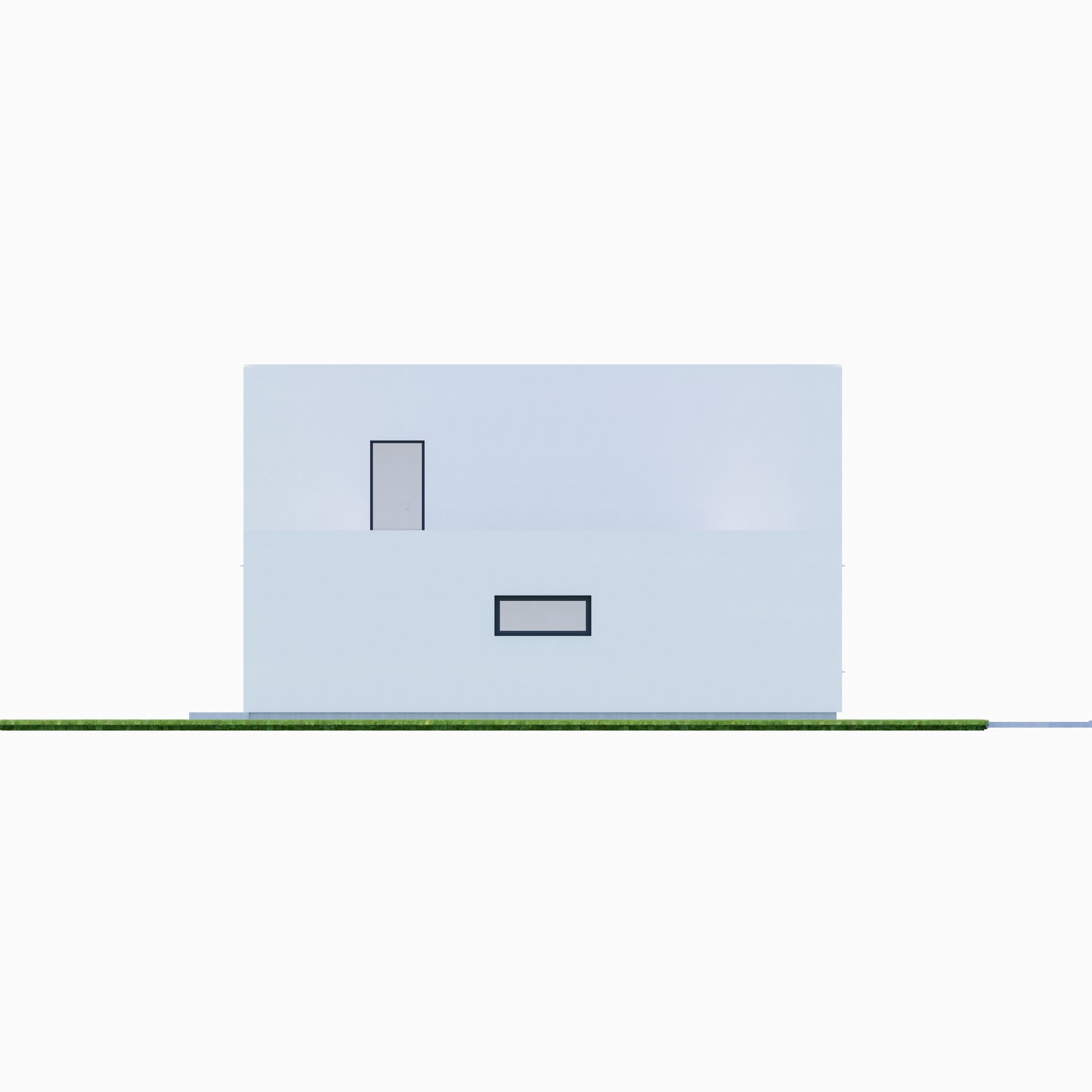 Family House 8 - Created with fully parametric Revit Families Low-poly 3D model_6