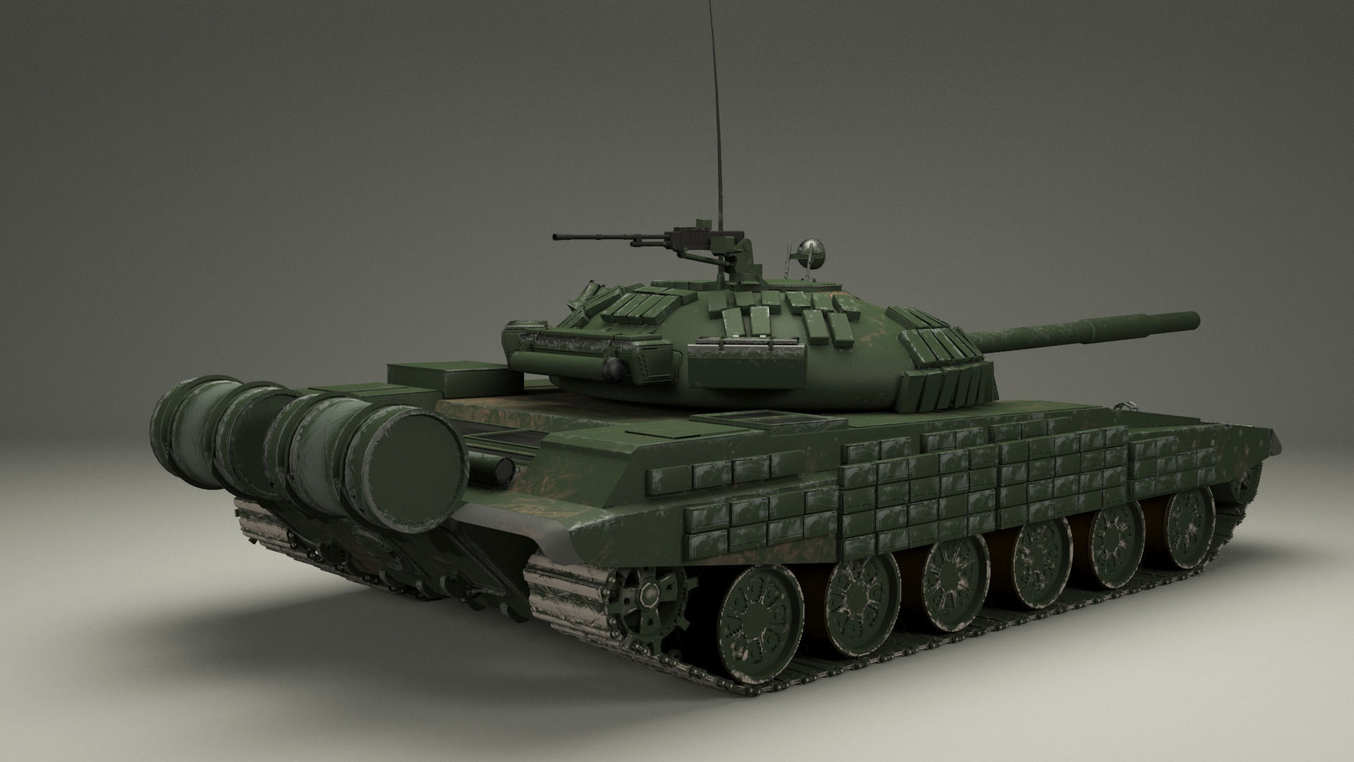 T-72 Russian  Tank 3D model_4