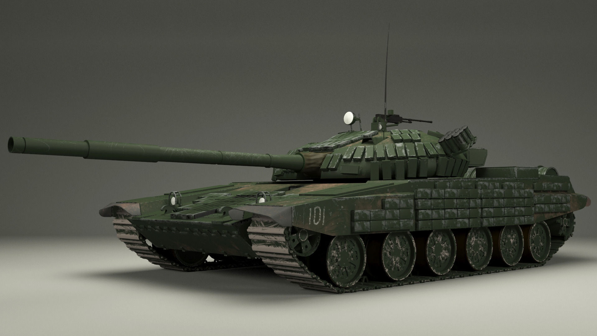 T-72 Russian  Tank 3D model_2