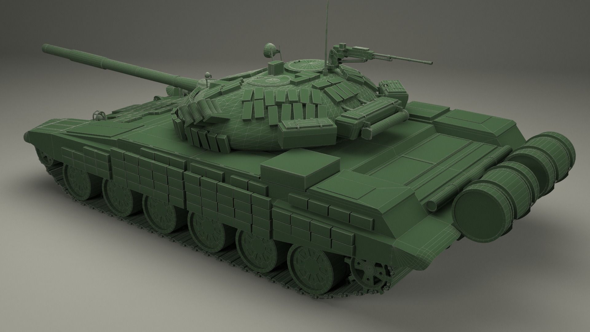 T-72 Russian  Tank 3D model_11