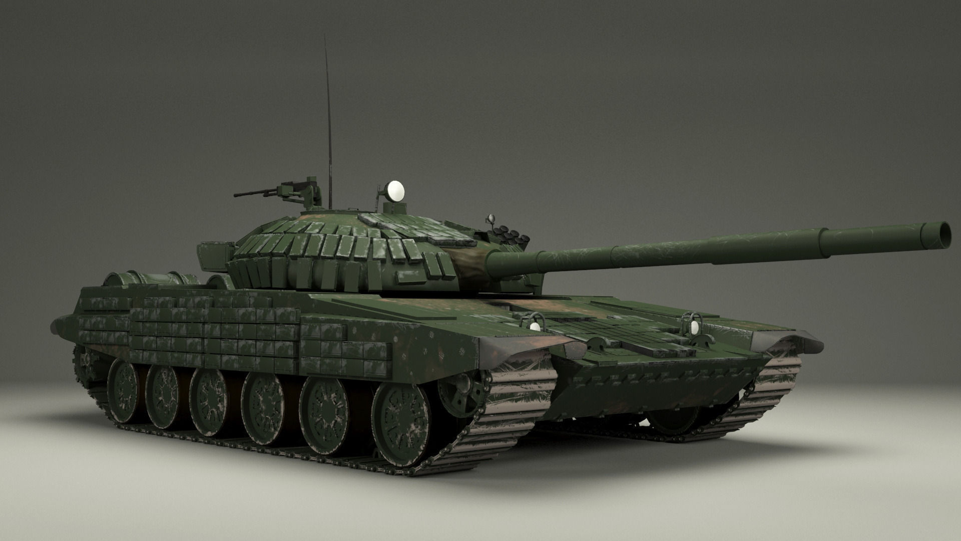 T-72 Russian  Tank 3D model_8