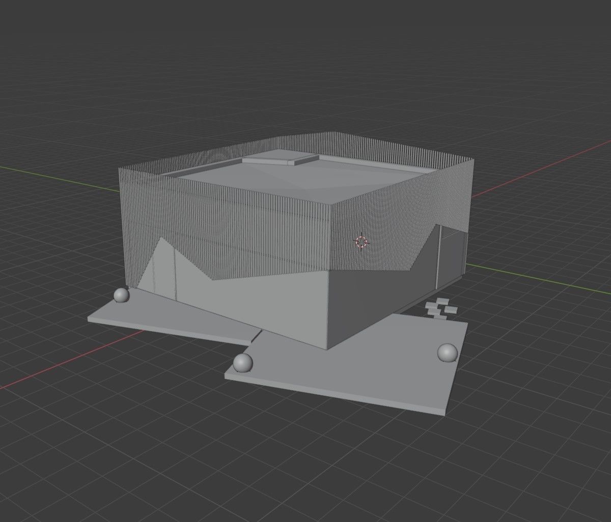 Family House 11 - Created with fully parametric Revit Families Low-poly 3D model_8