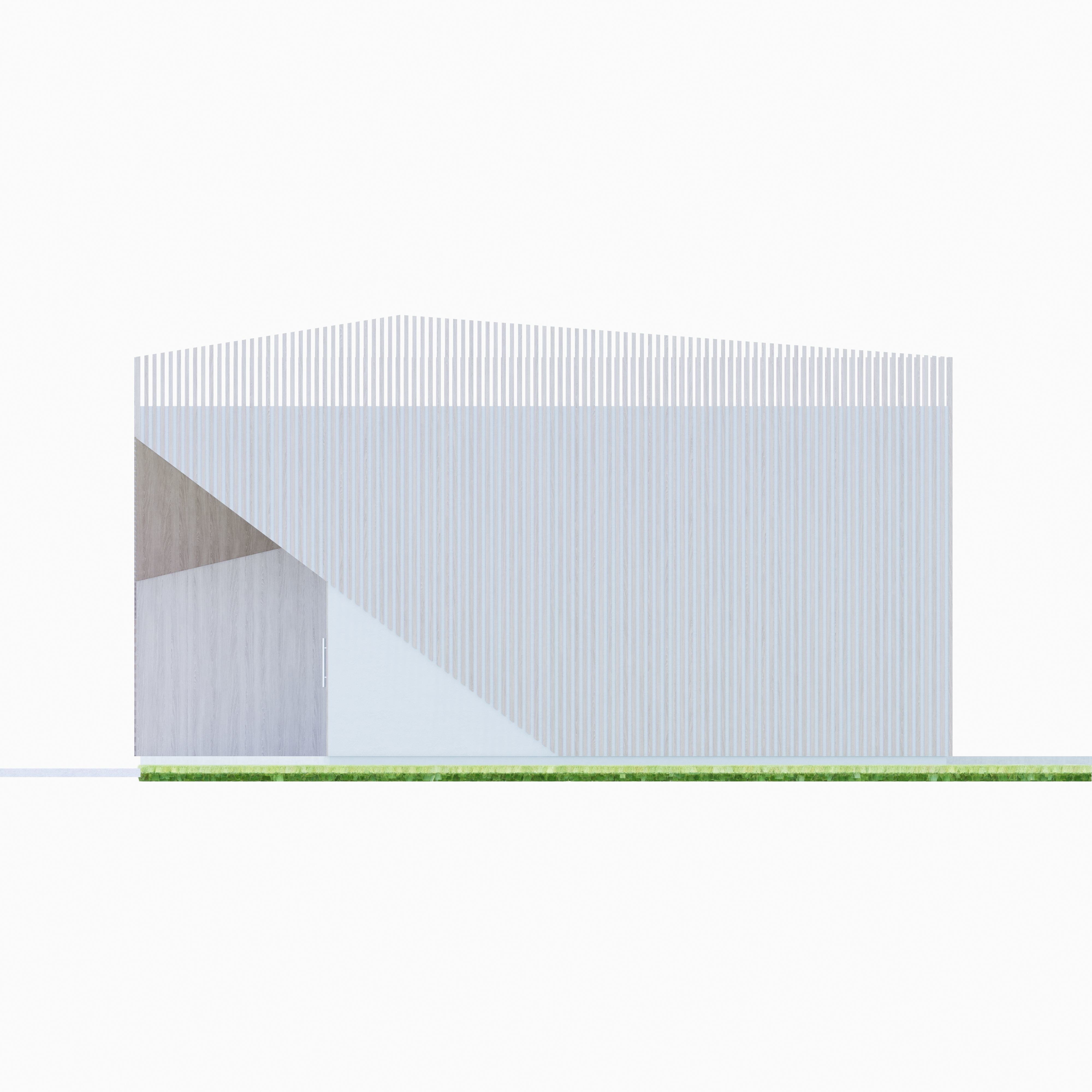 Family House 11 - Created with fully parametric Revit Families Low-poly 3D model_5