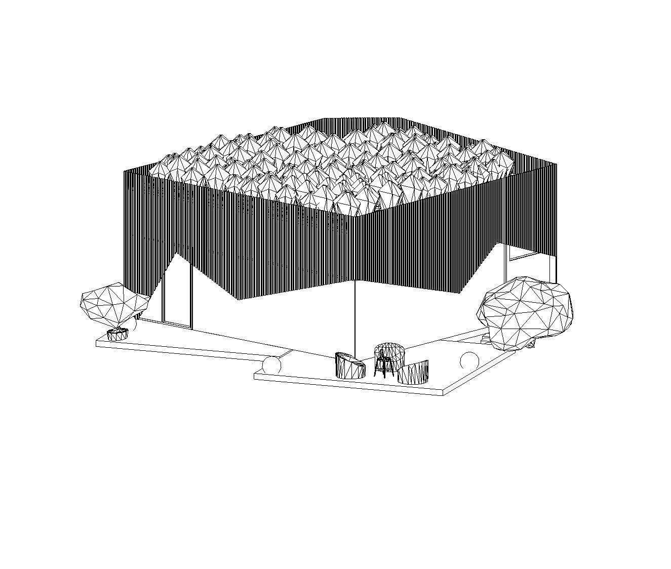 Family House 11 - Created with fully parametric Revit Families Low-poly 3D model_7