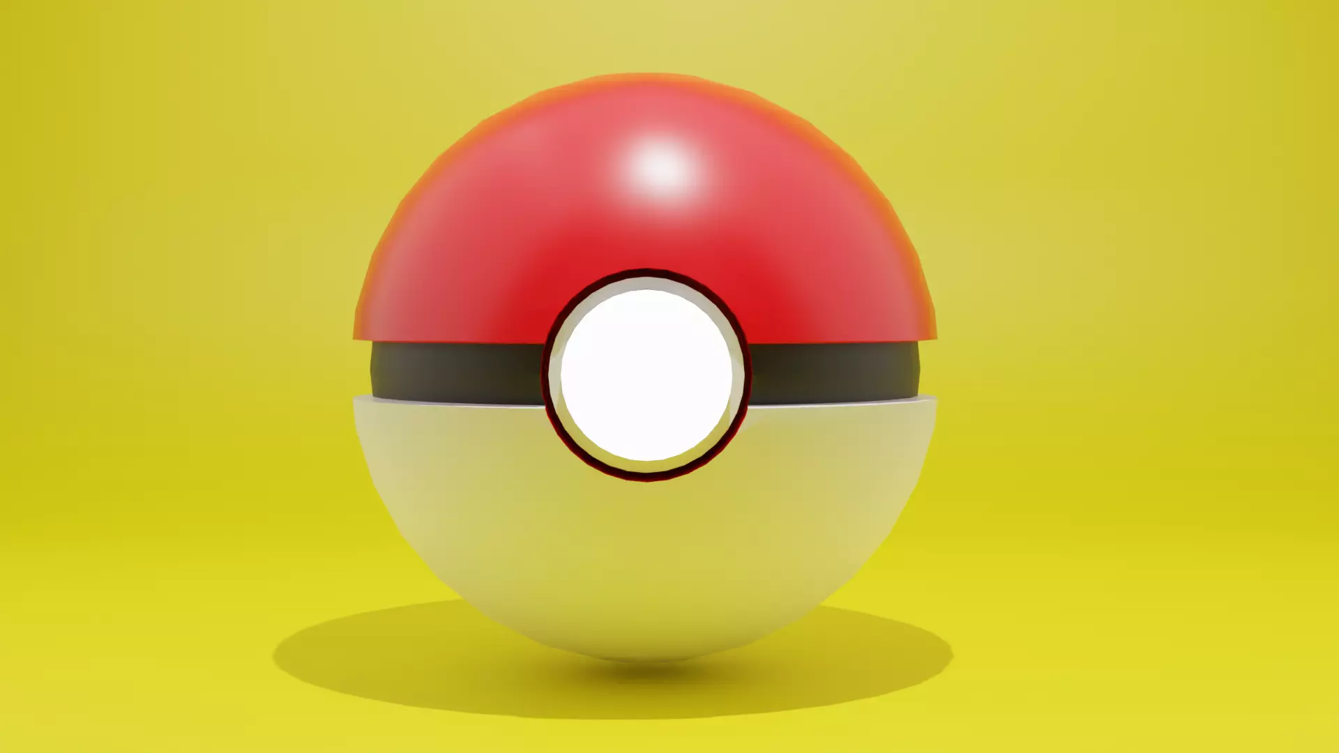 poke ball Free low-poly 3D model