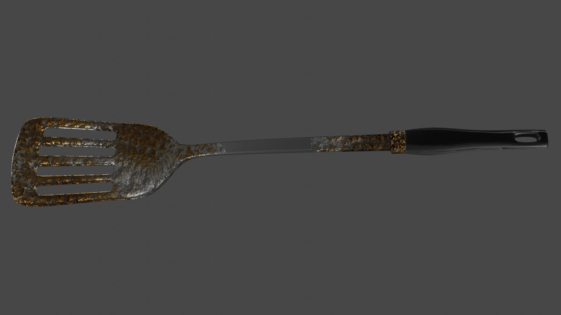 3D A Rusty Dirty Spatula 3D model_4