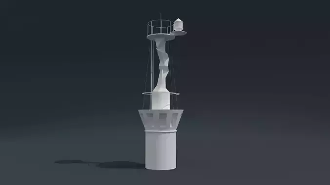 Cape Margopulo Lighthouse Sevastopol 3D model