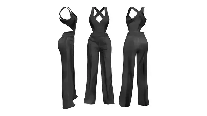 Cross Back Jumpsuit