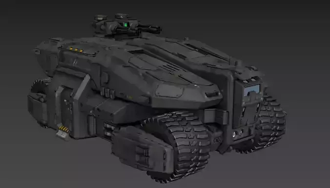 APCScanline futuristic armored vehicle
