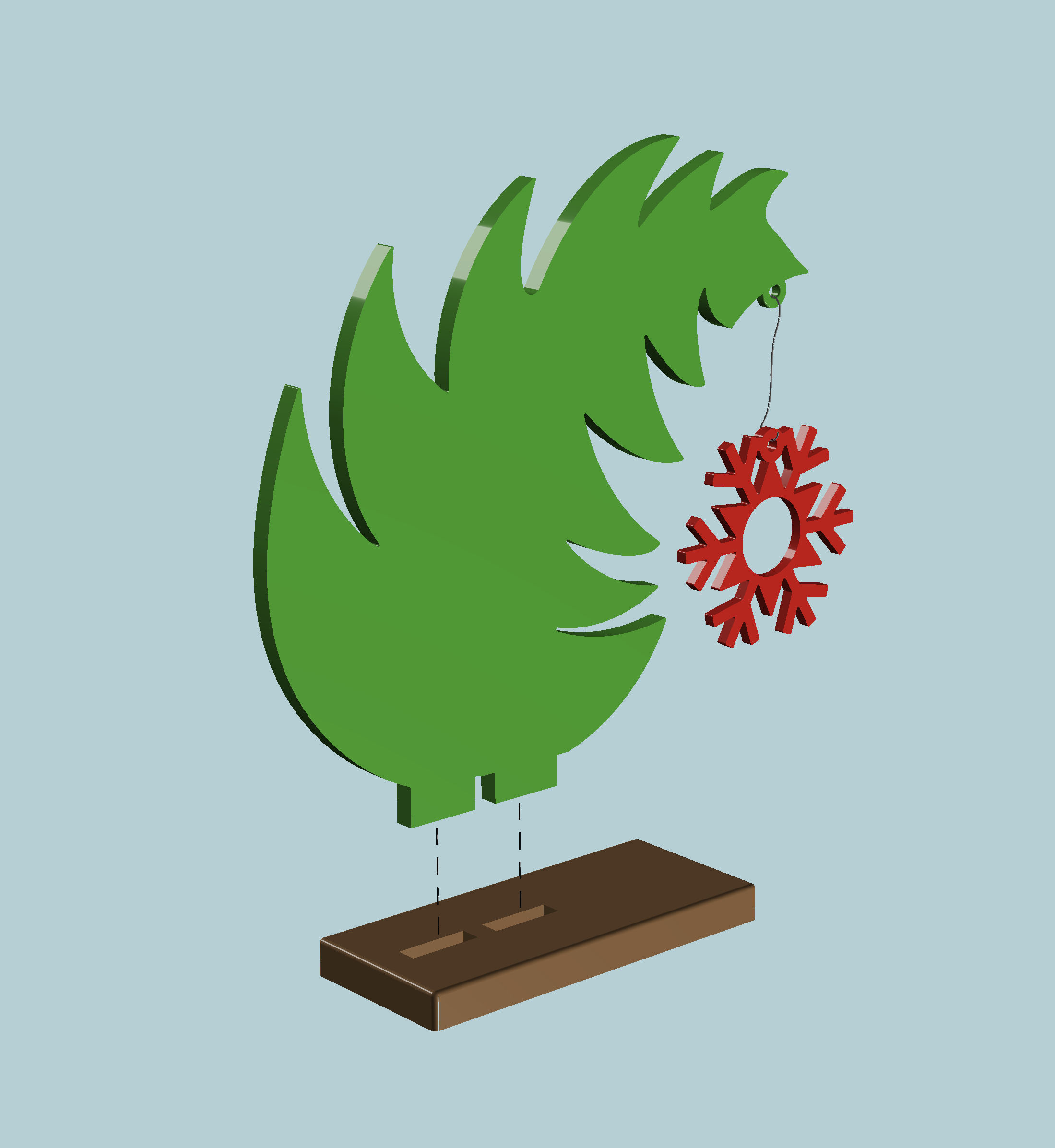 Christmas ring napkin holder to decorate the table 3D print model_4