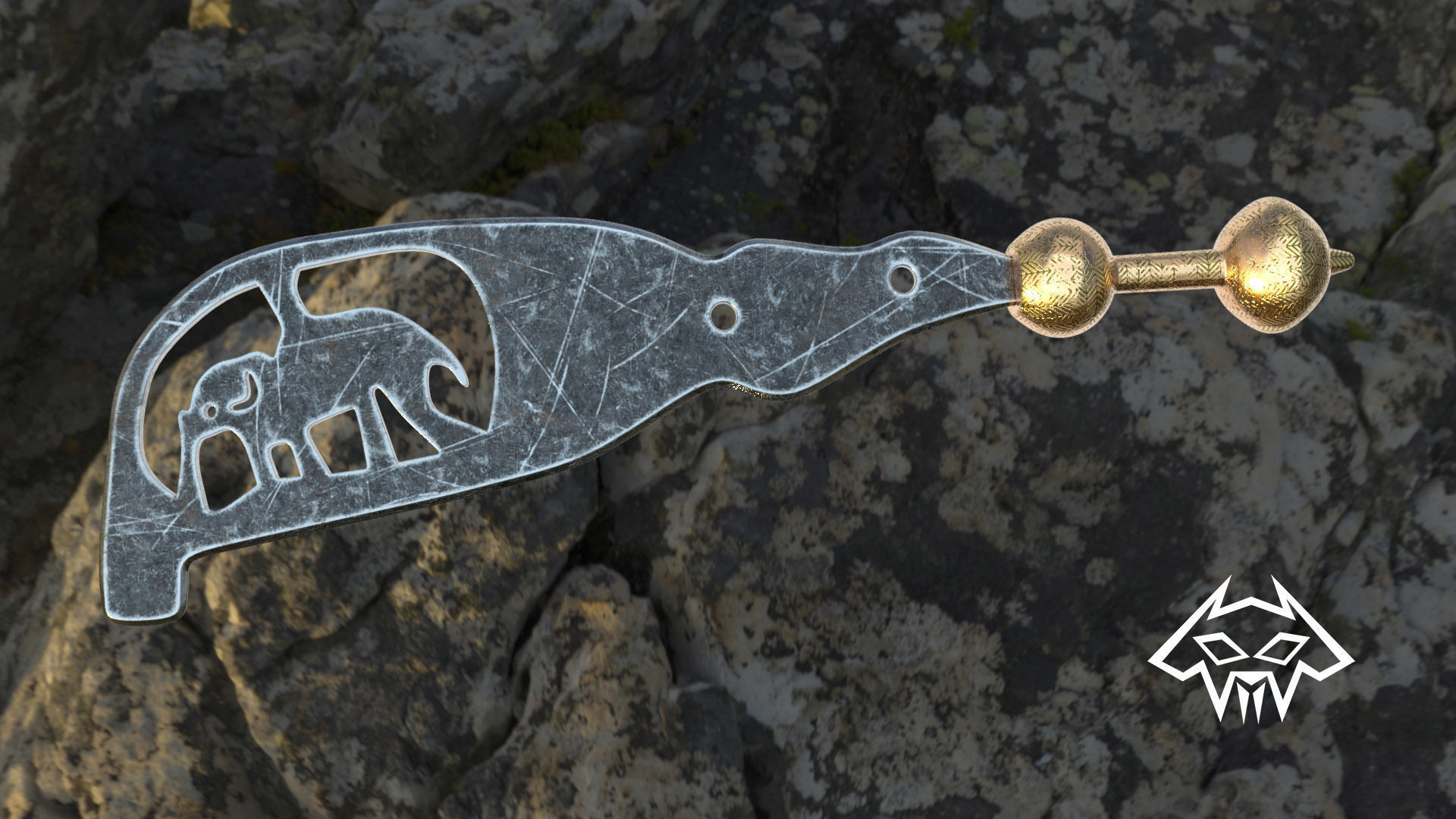Weapon Series - African Sword Bundle 2 - Decorative Swords 3D model_1