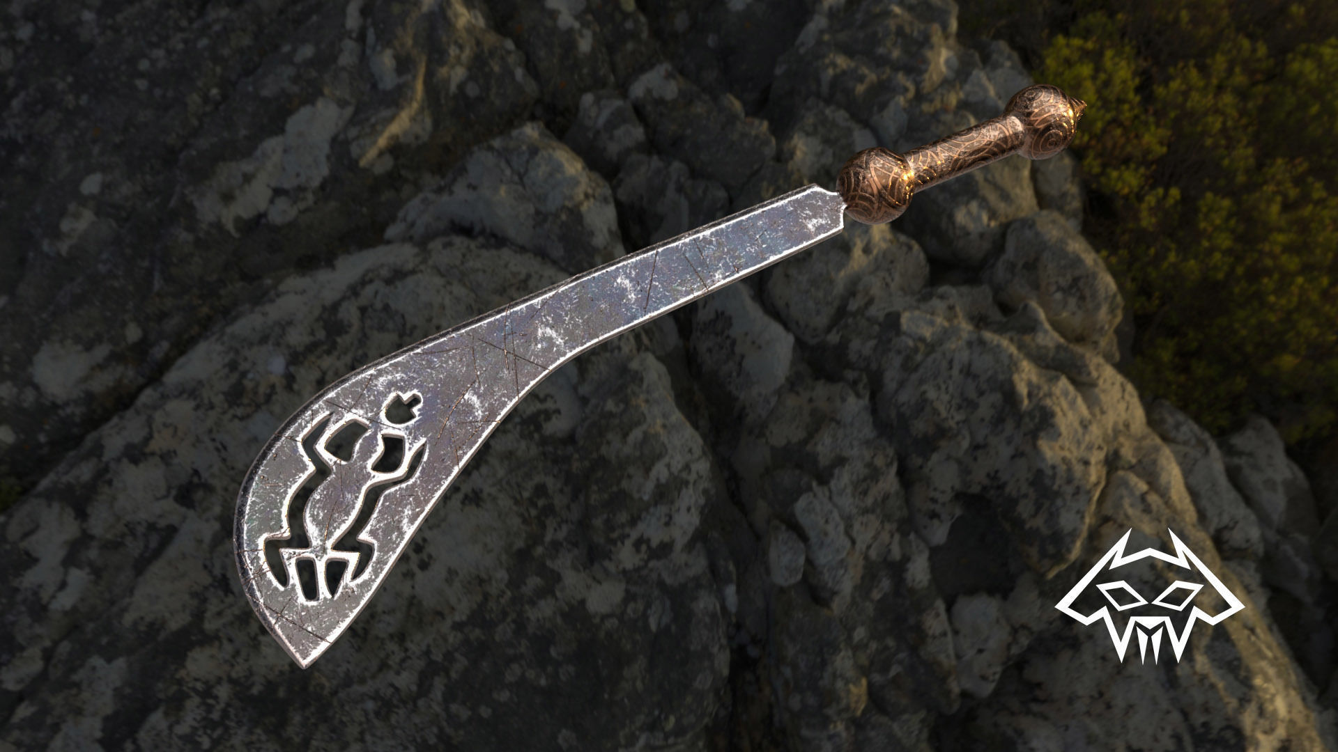 Weapon Series - African Sword Bundle 2 - Decorative Swords 3D model_3