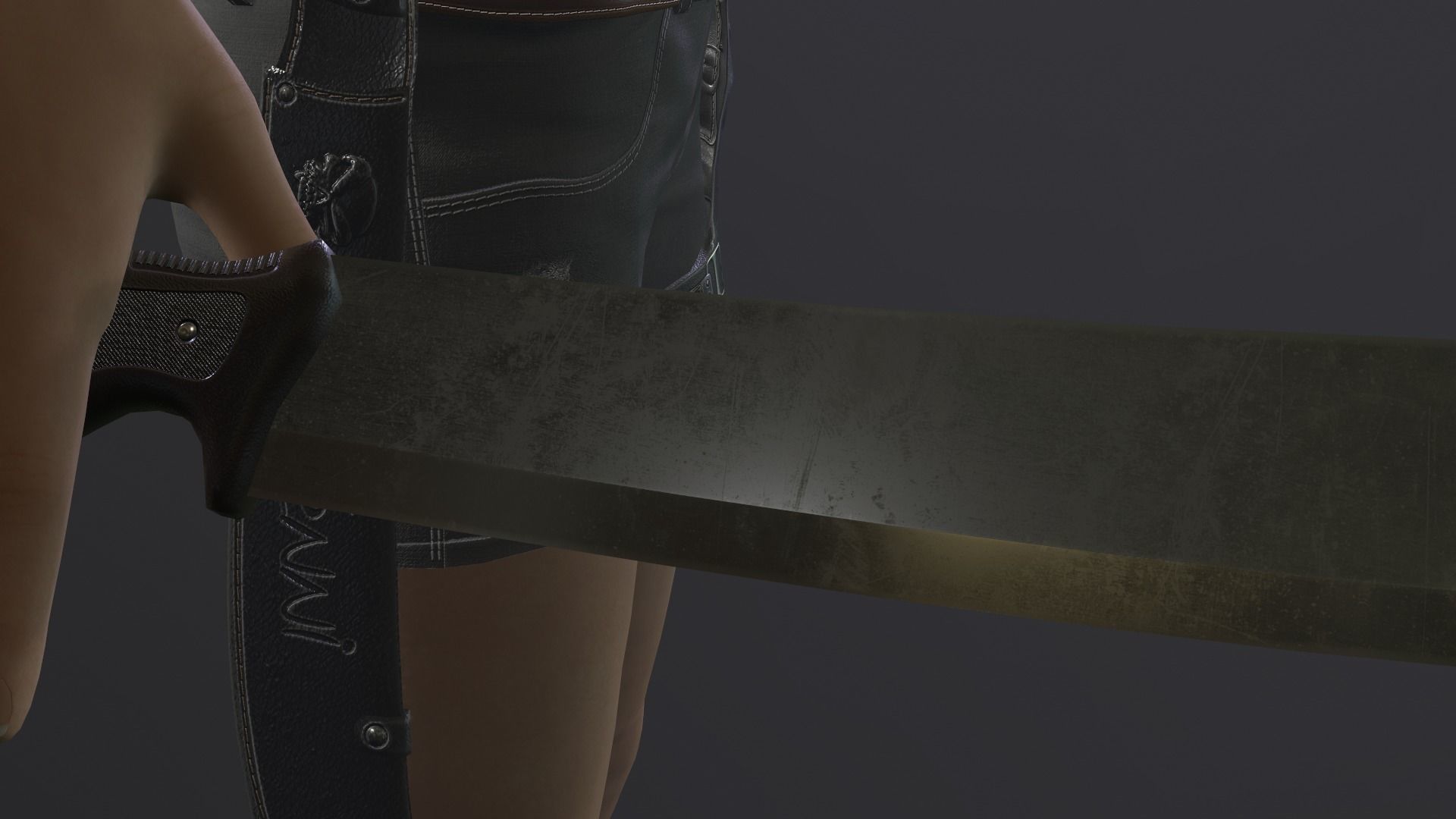 Female low poly model named Jenni Low-poly 3D model_18