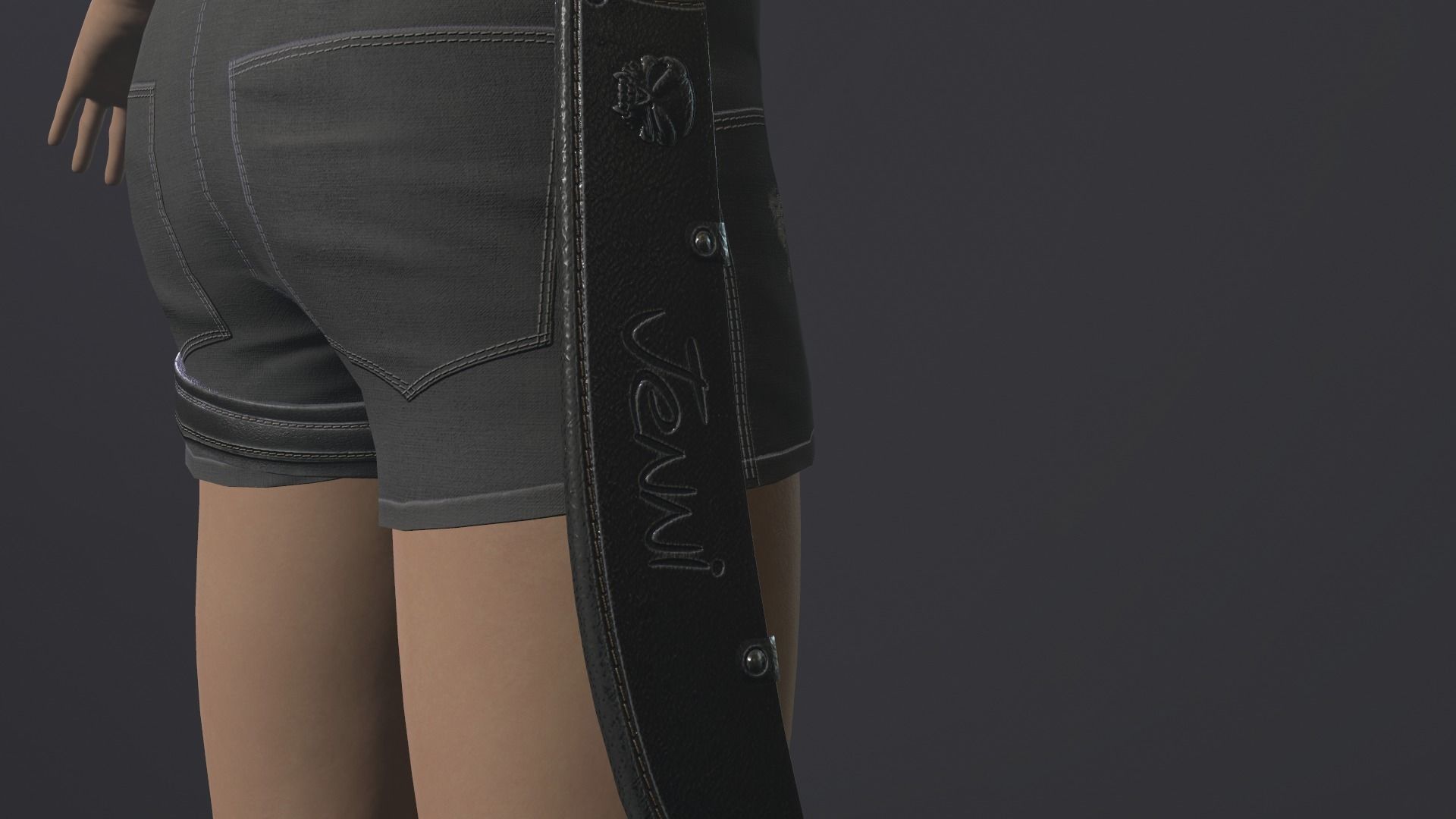 Female low poly model named Jenni Low-poly 3D model_16