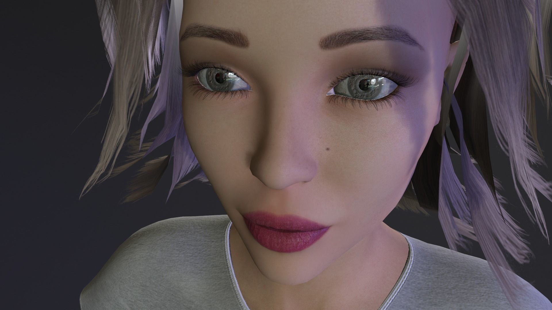 Female low poly model named Jenni Low-poly 3D model_4