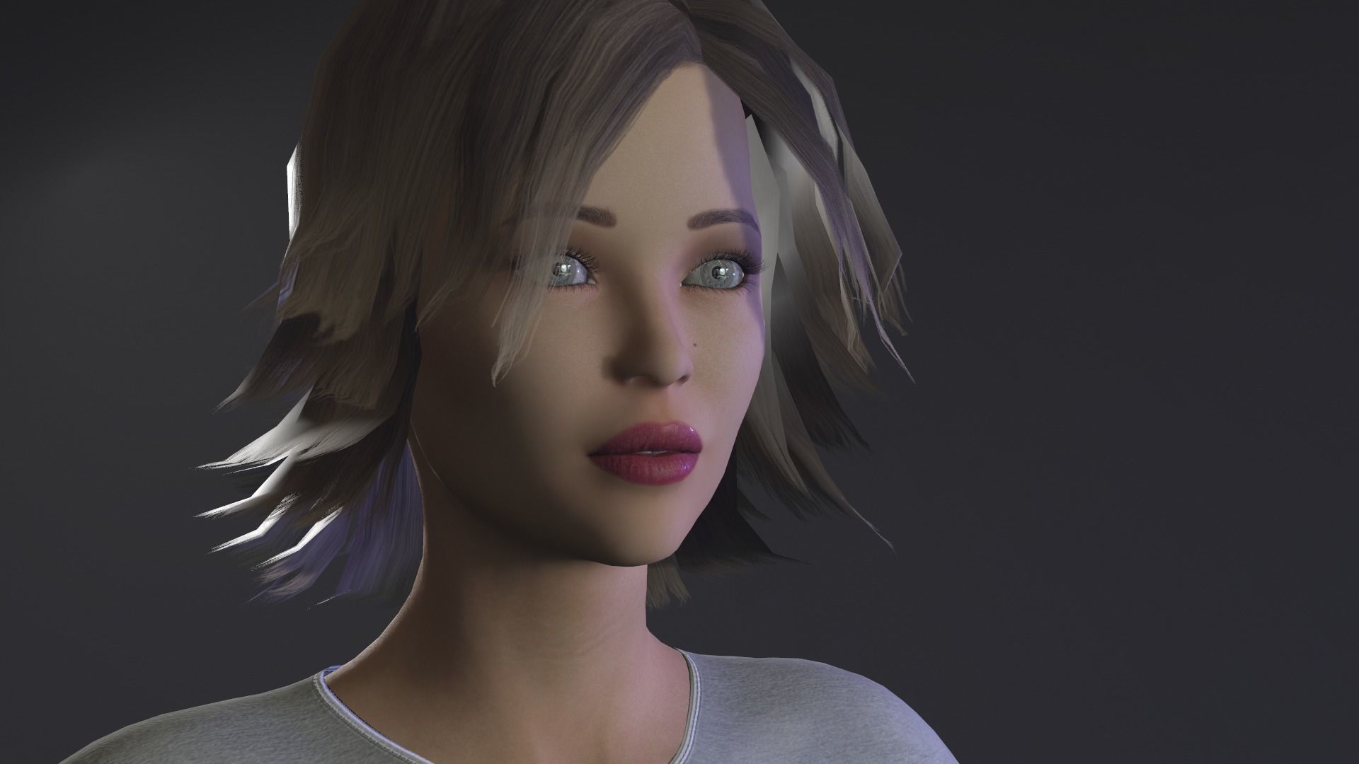 Female low poly model named Jenni Low-poly 3D model_5