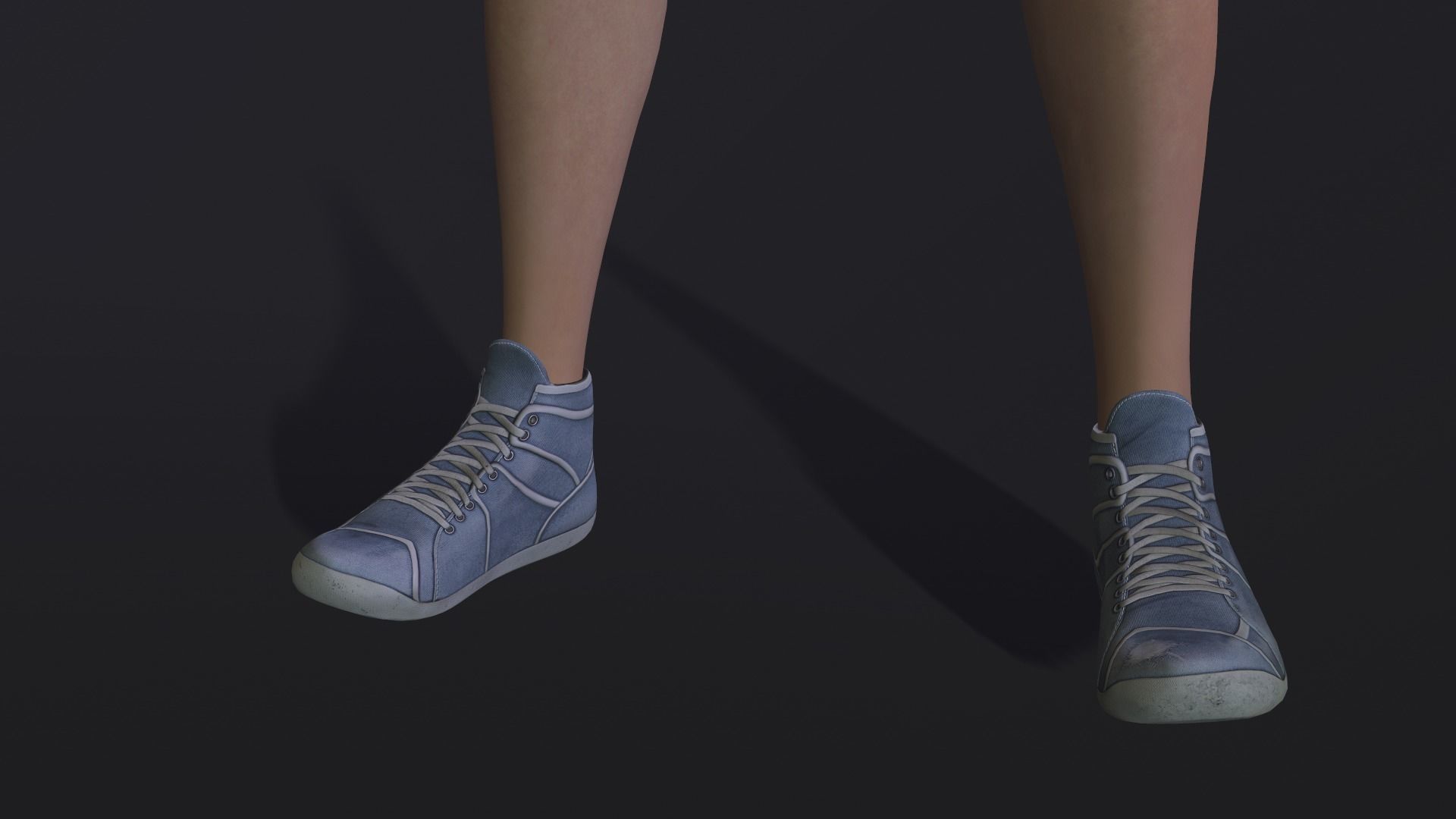 Female low poly model named Jenni Low-poly 3D model_8