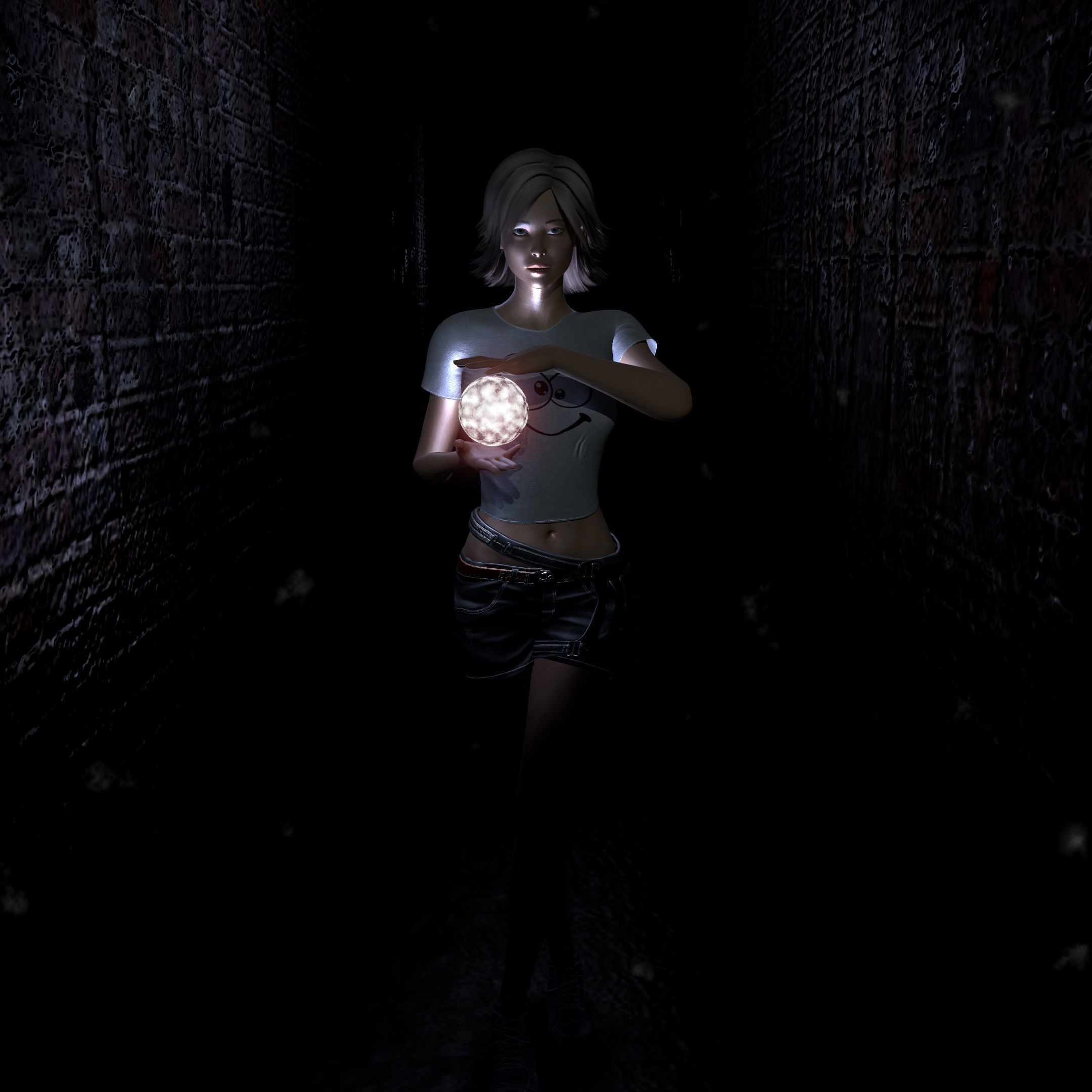 Female low poly model named Jenni Low-poly 3D model_13