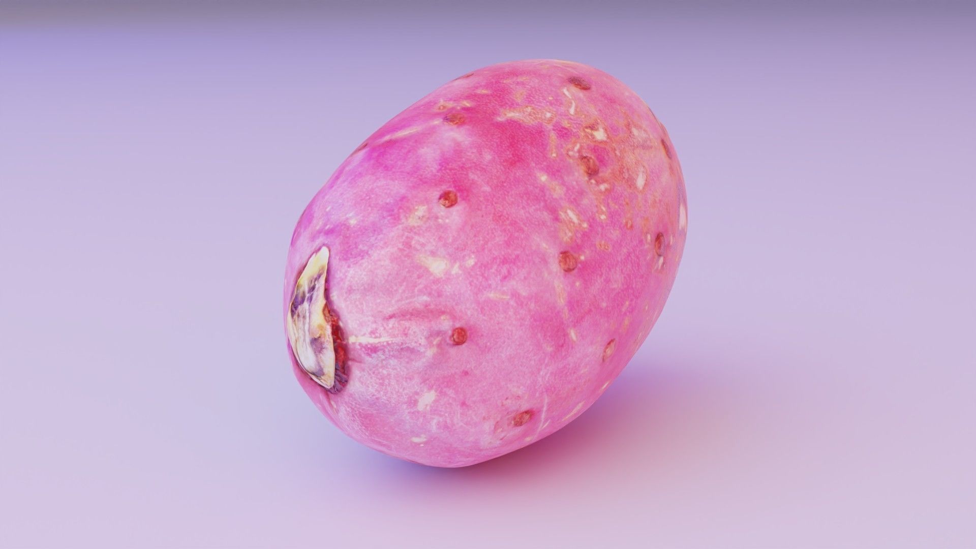 Prickly pear 01 Low-poly 3D model_8