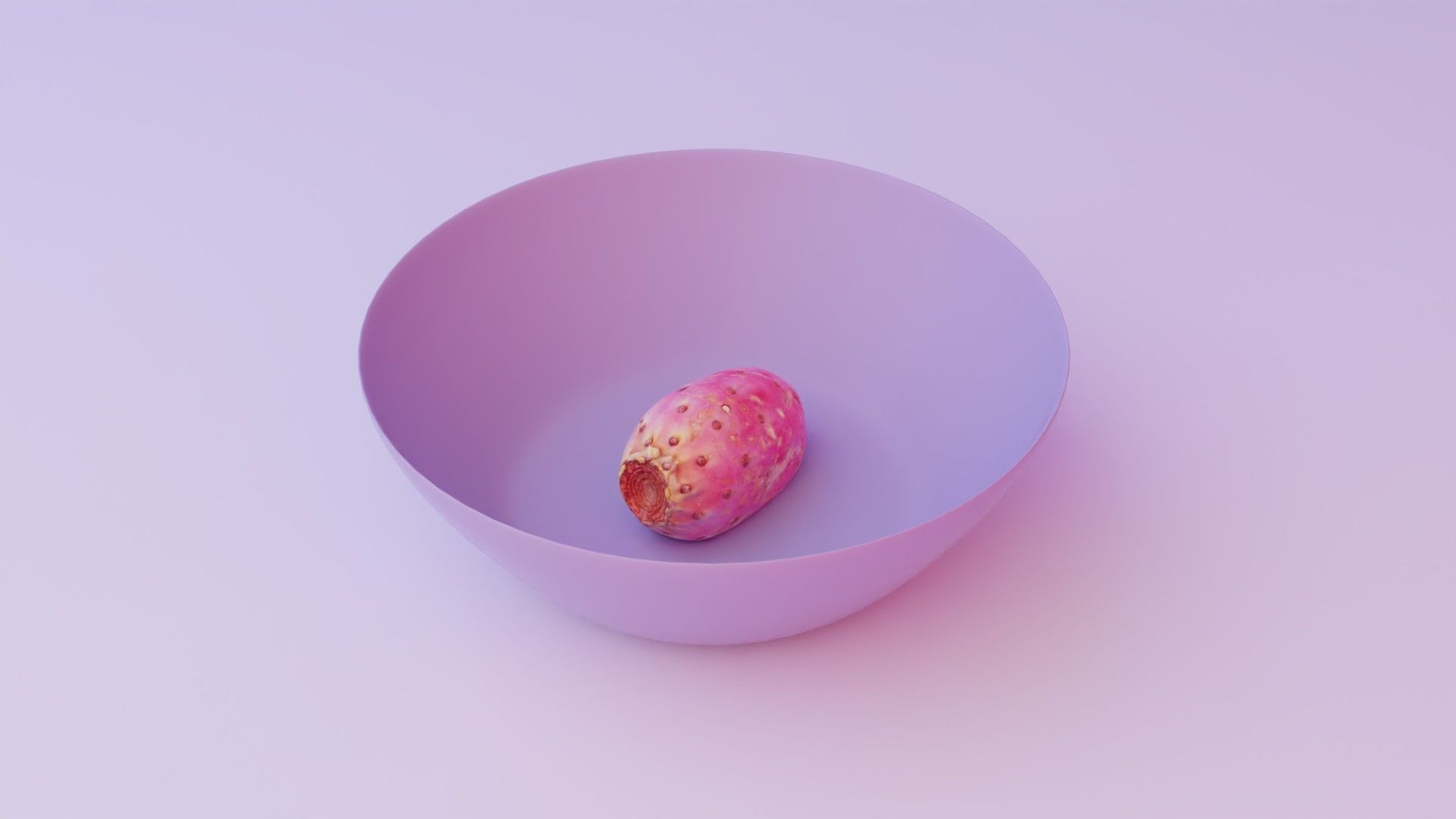 Prickly pear 01 Low-poly 3D model_3
