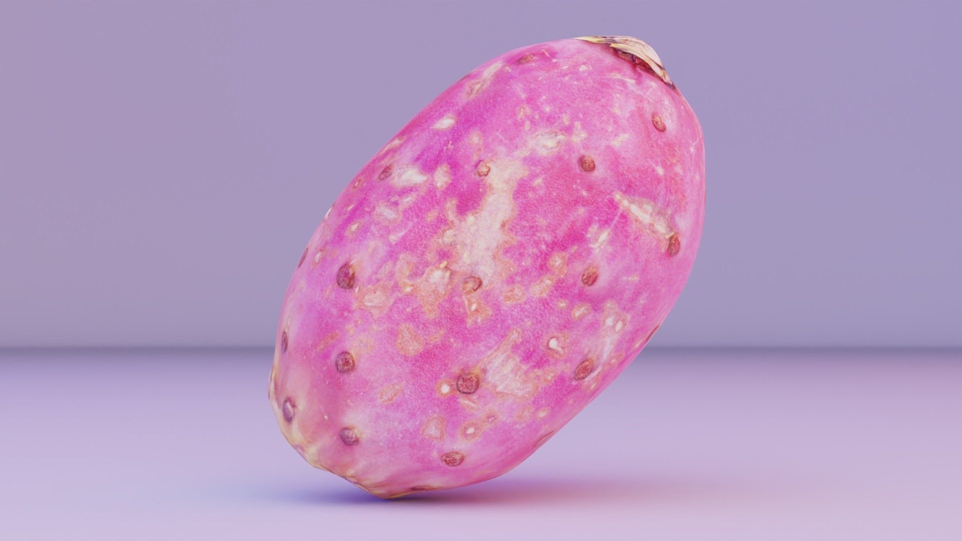 Prickly pear 01 Low-poly 3D model_4