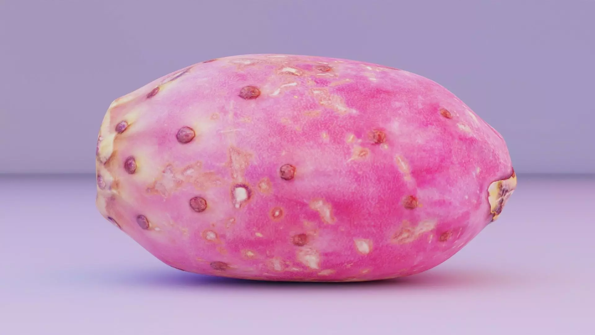 Prickly pear 01 Low-poly 3D model_0