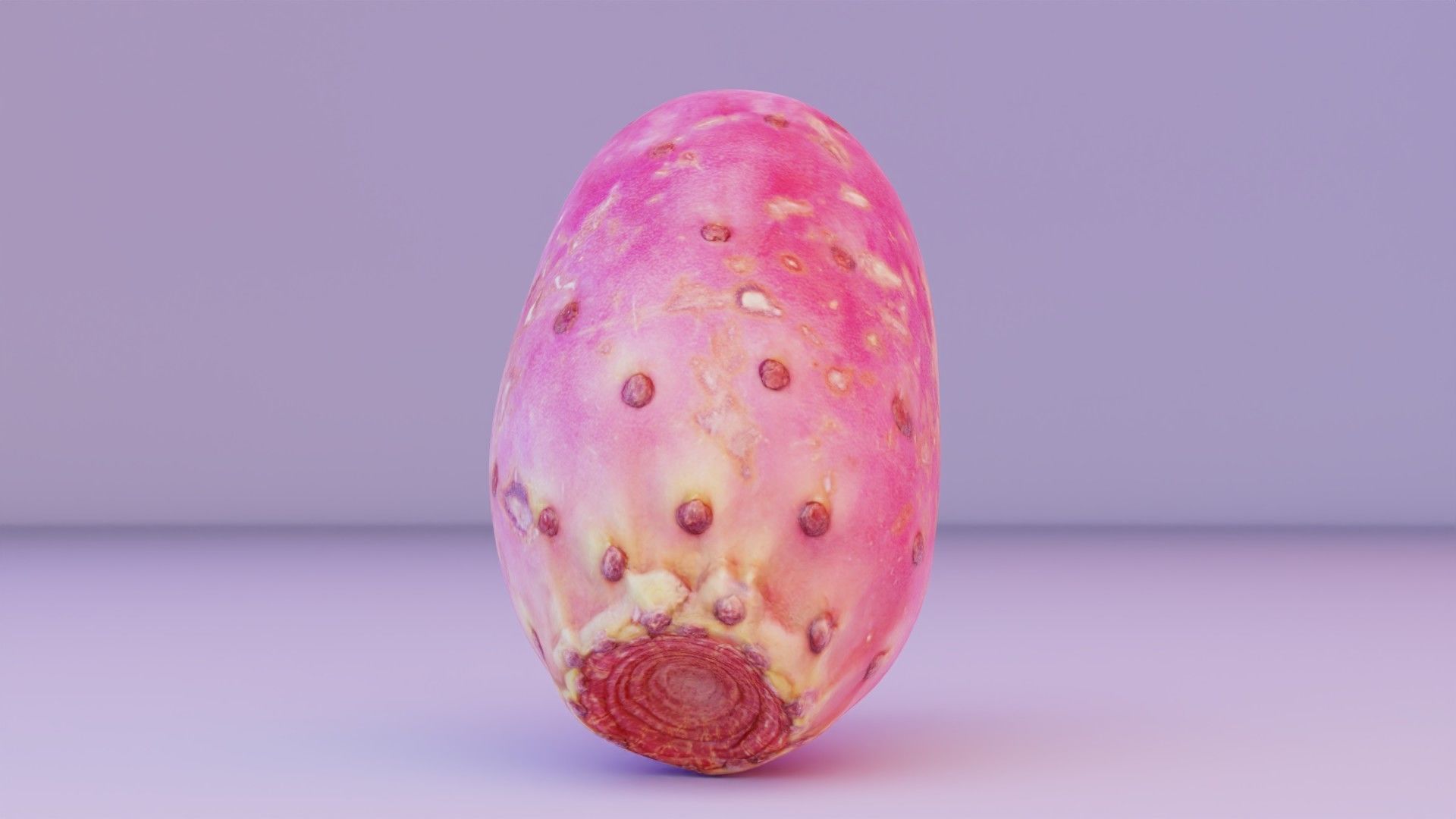 Prickly pear 01 Low-poly 3D model_5