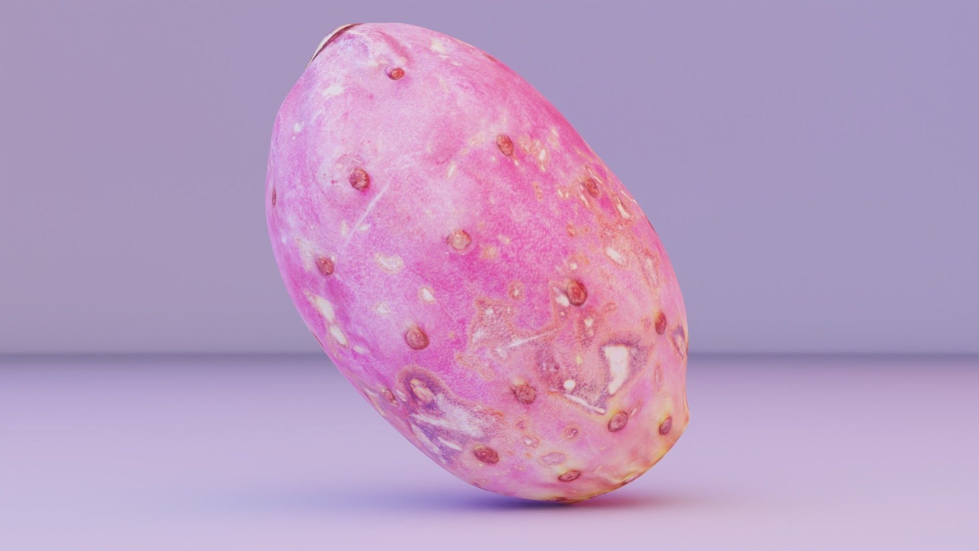 Prickly pear 01 Low-poly 3D model_6