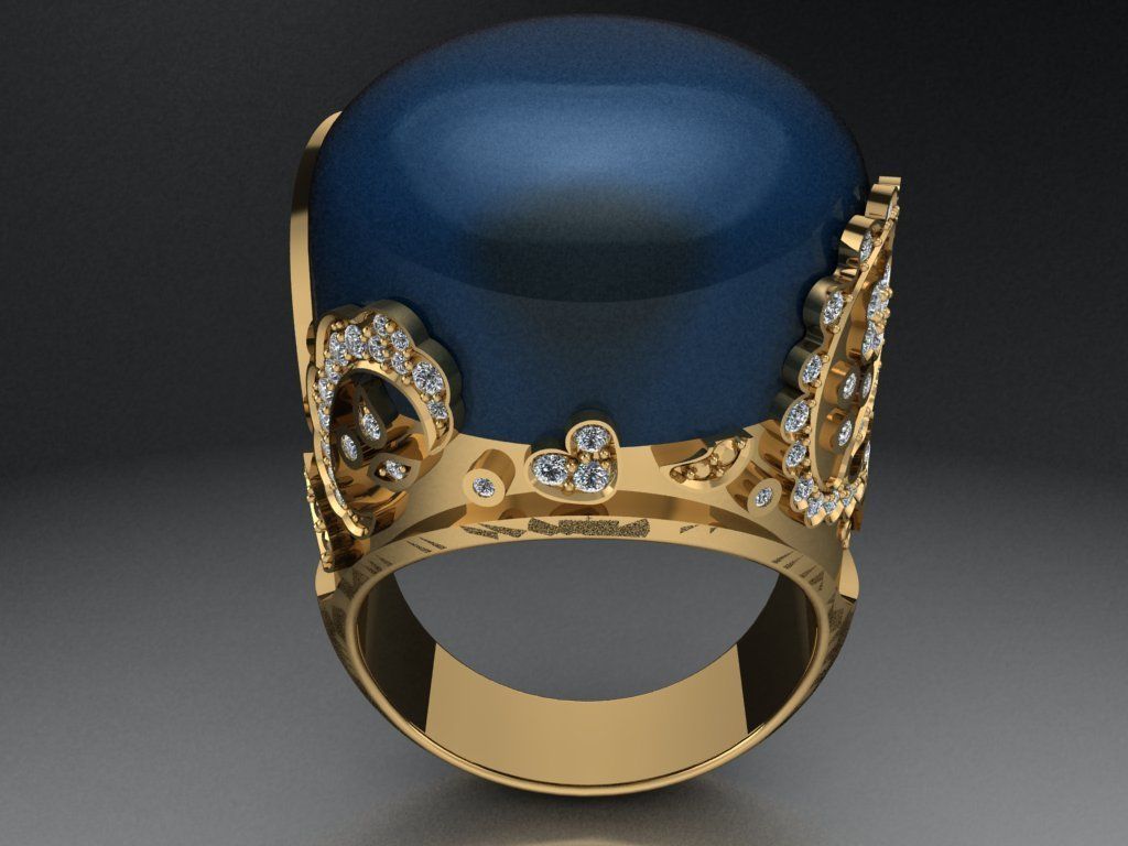 Patterns ring  500 3D print model_1