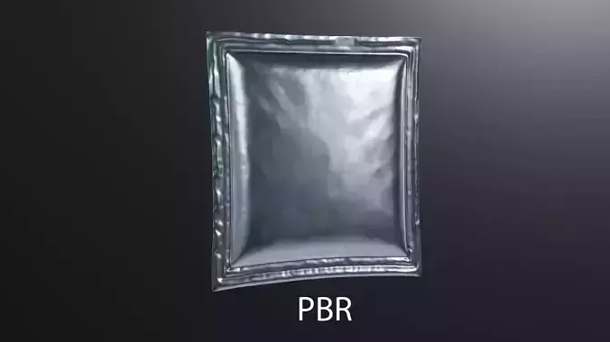 Sachet packing Mockup 3D model
