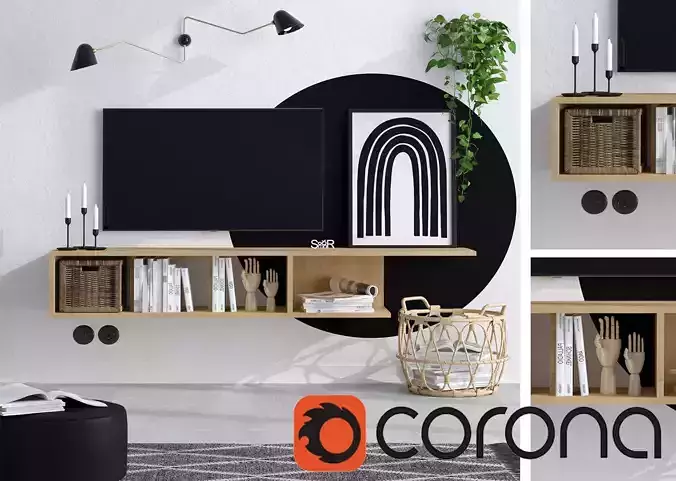 CORONA SCENE 29-Home Lifestyle 3D model