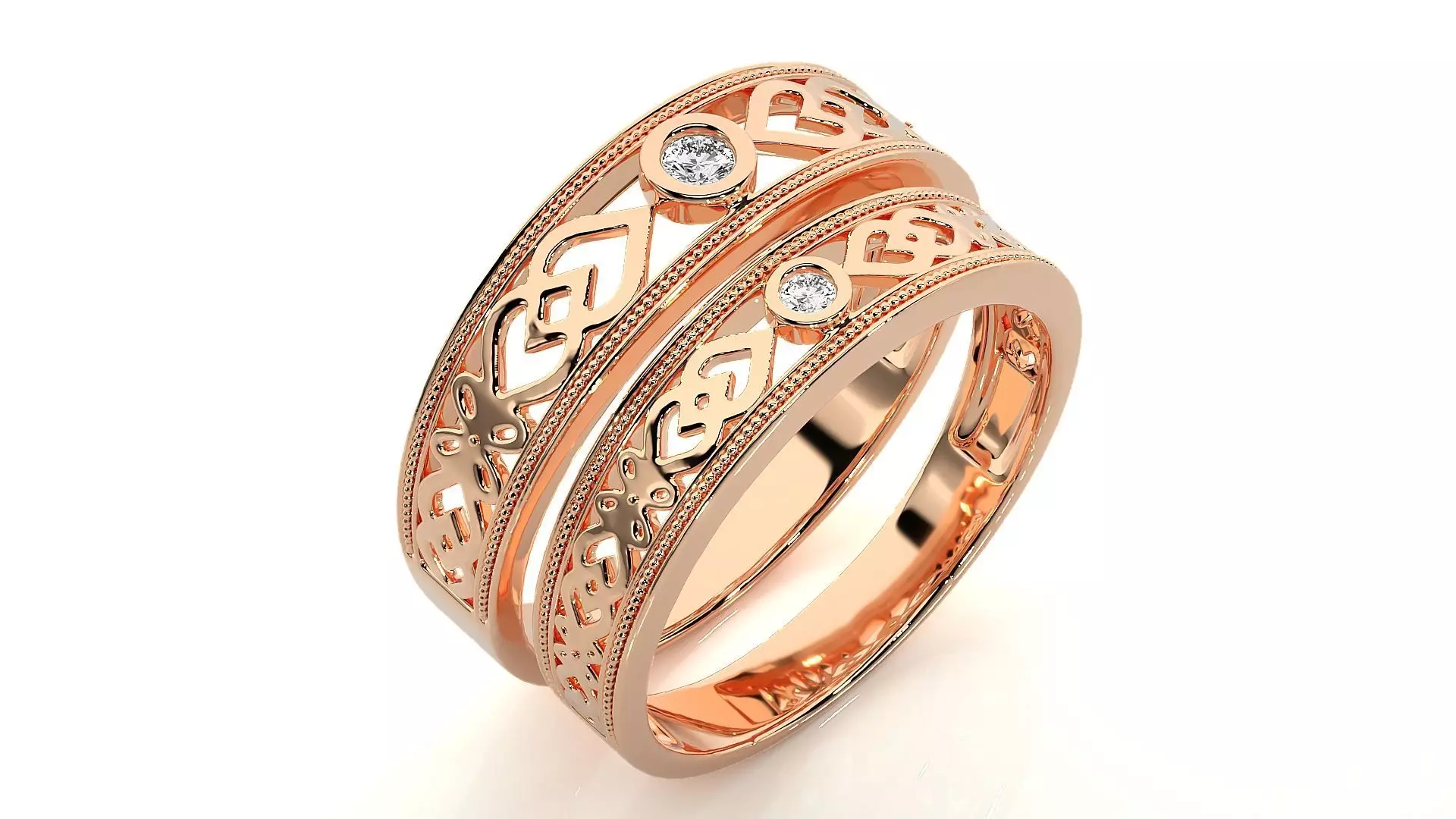 Band ring - 781ND-NI16 17 3D print model