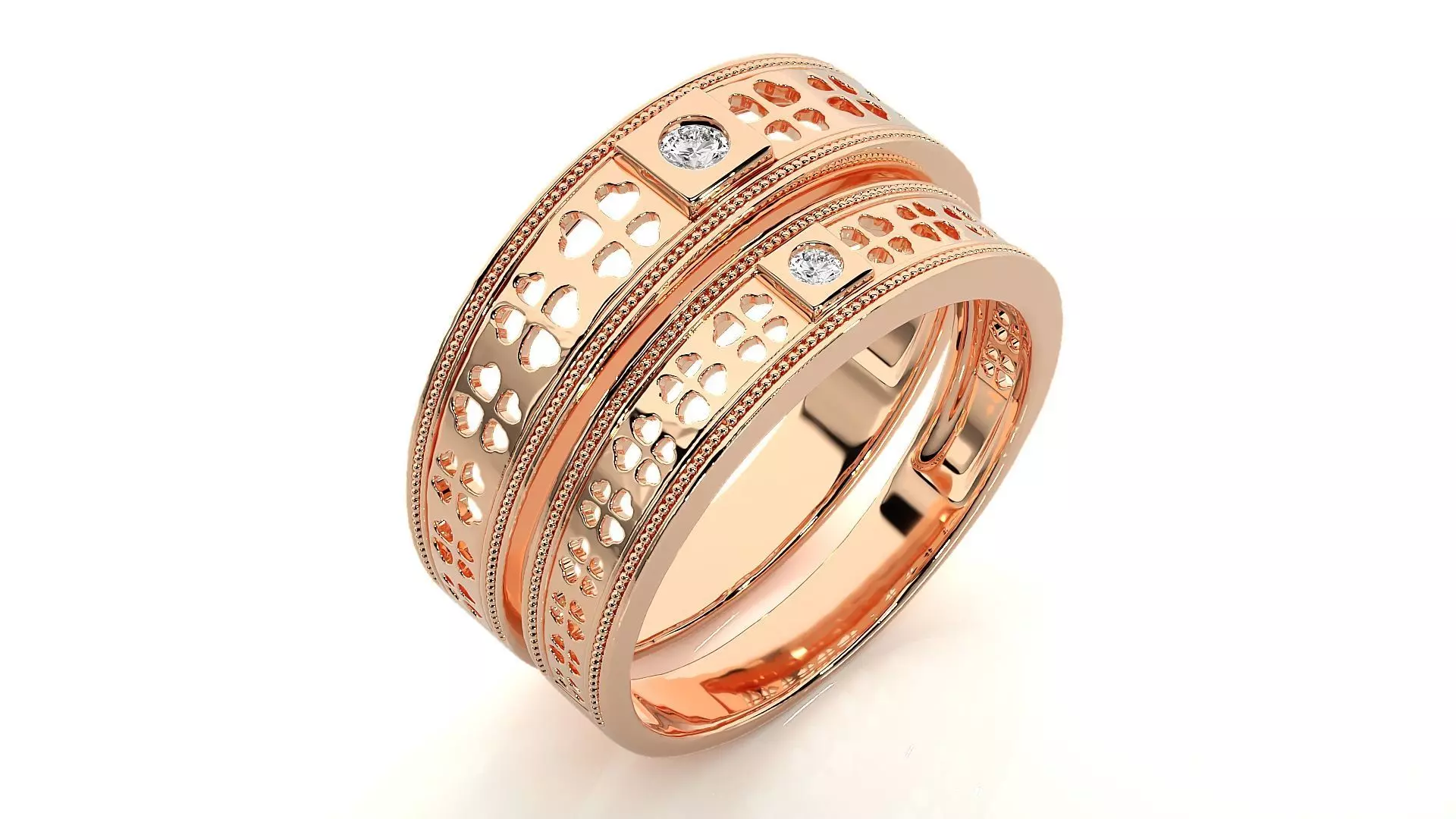 Band ring - 780ND-NI16 17 3D print model