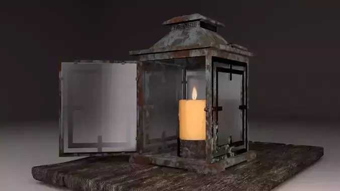 candle in lantern
