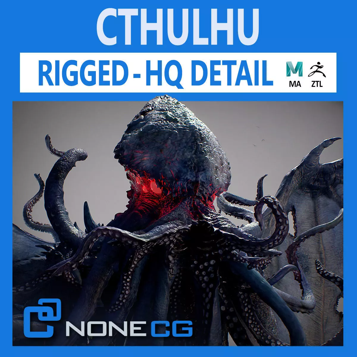 Cthulhu Rigged 3D model