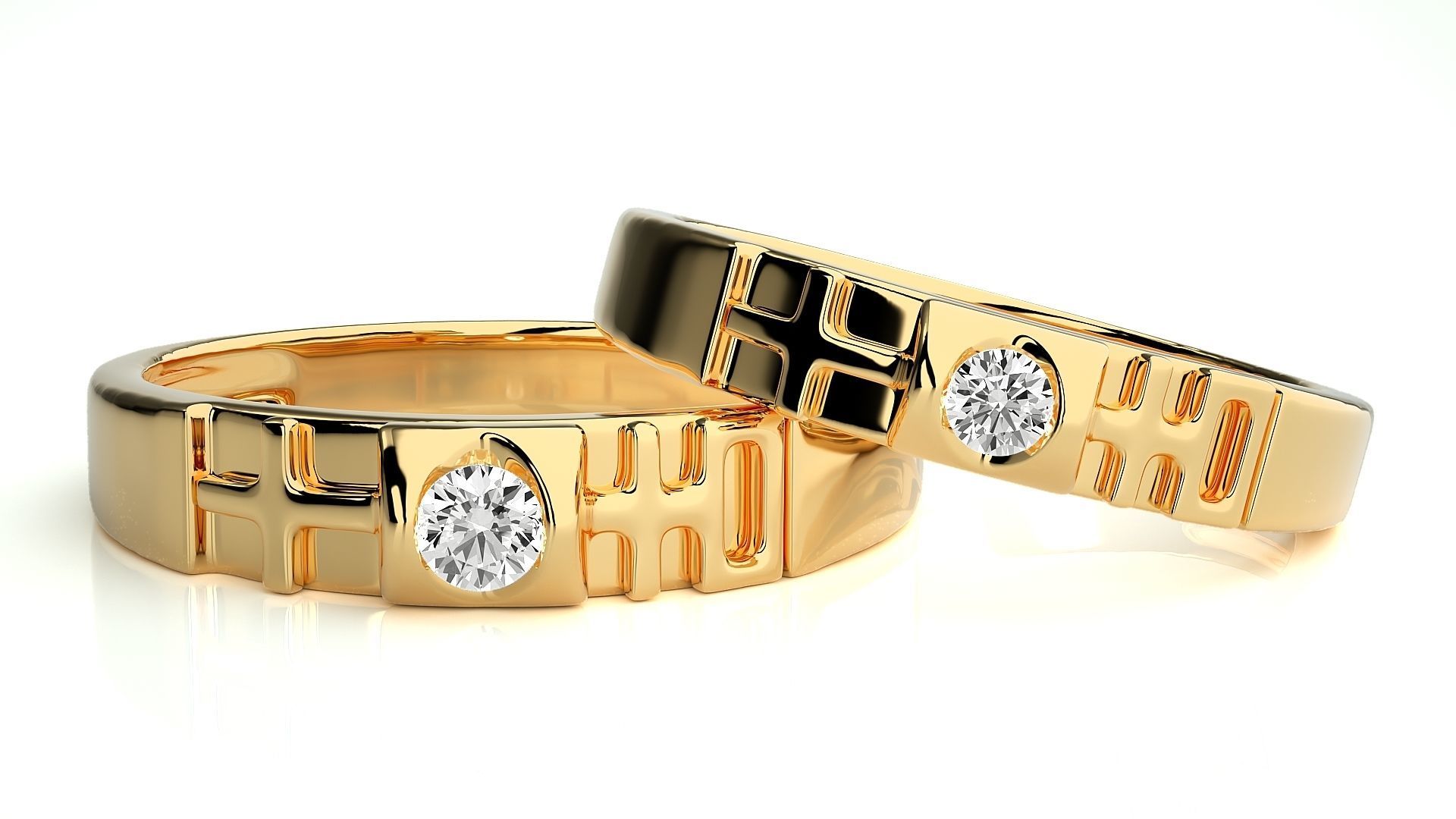 Band ring - 772ND-NI16 17 3D print model_8