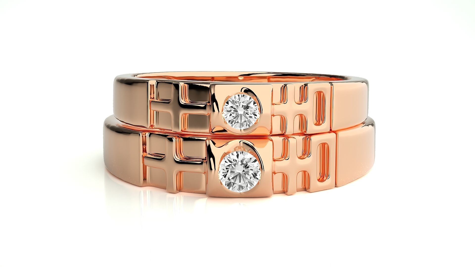 Band ring - 772ND-NI16 17 3D print model_3