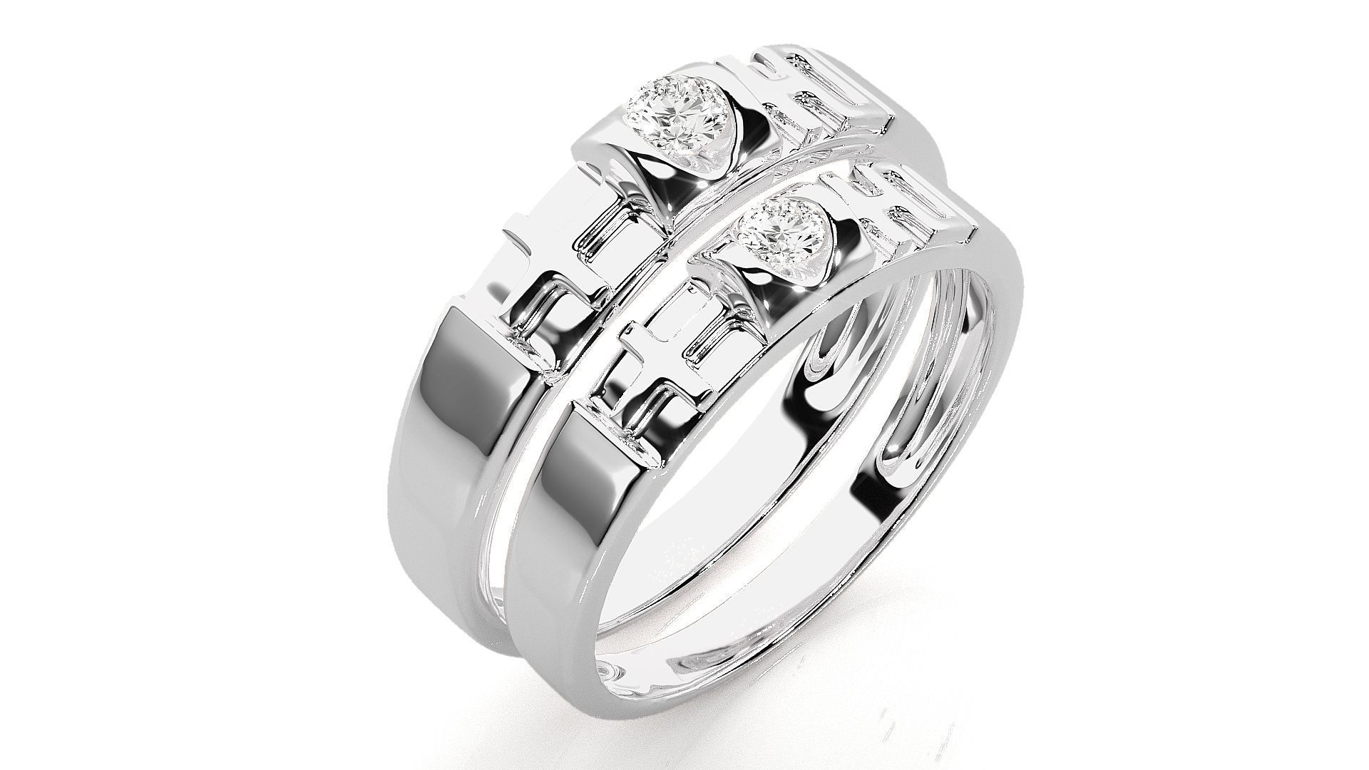 Band ring - 772ND-NI16 17 3D print model_7