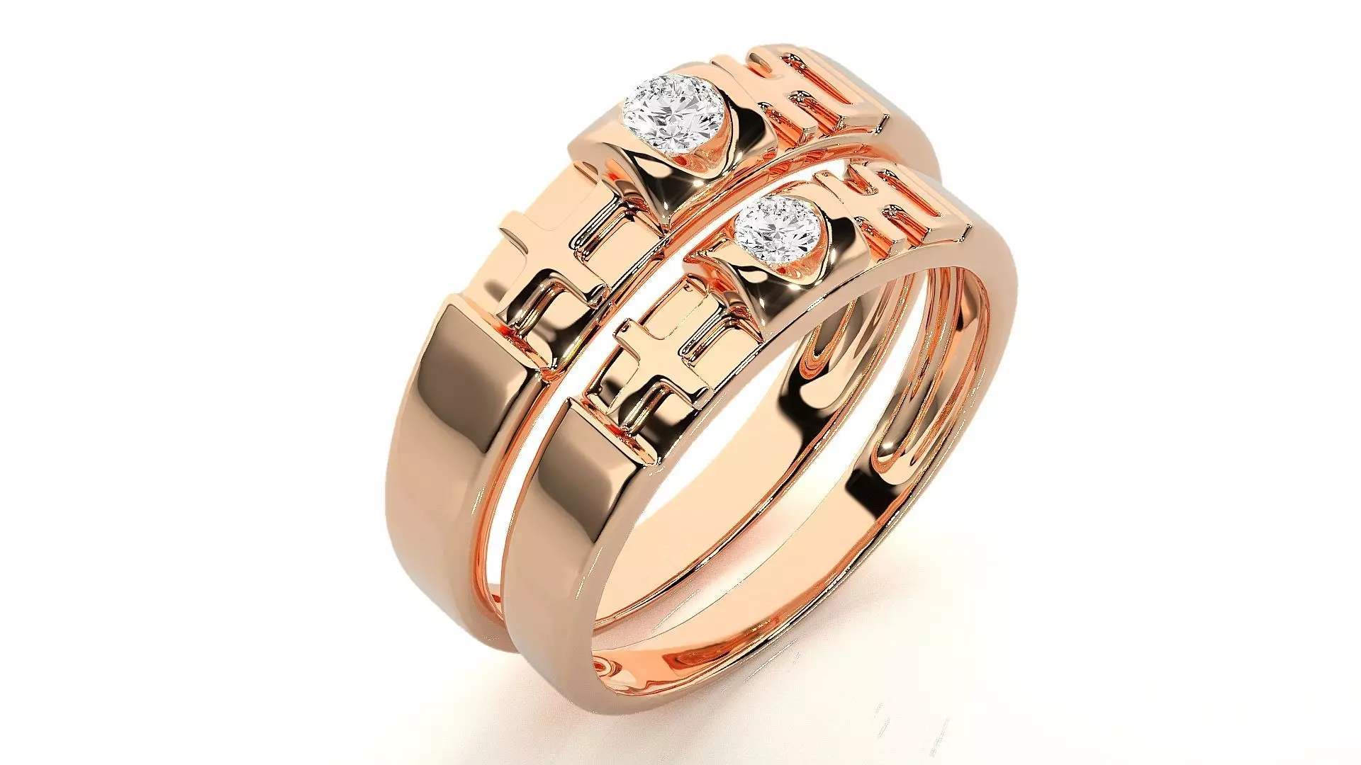 Band ring - 772ND-NI16 17 3D print model_0