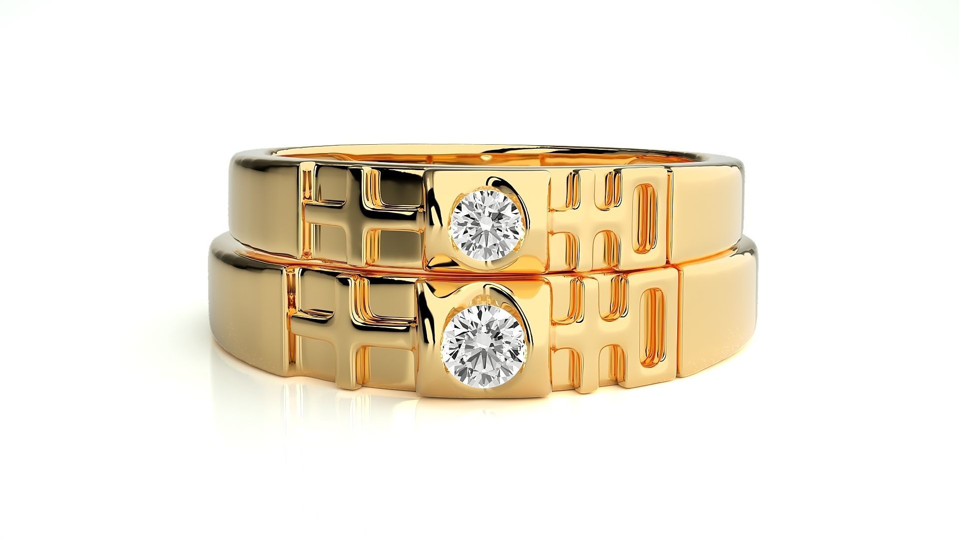 Band ring - 772ND-NI16 17 3D print model_11