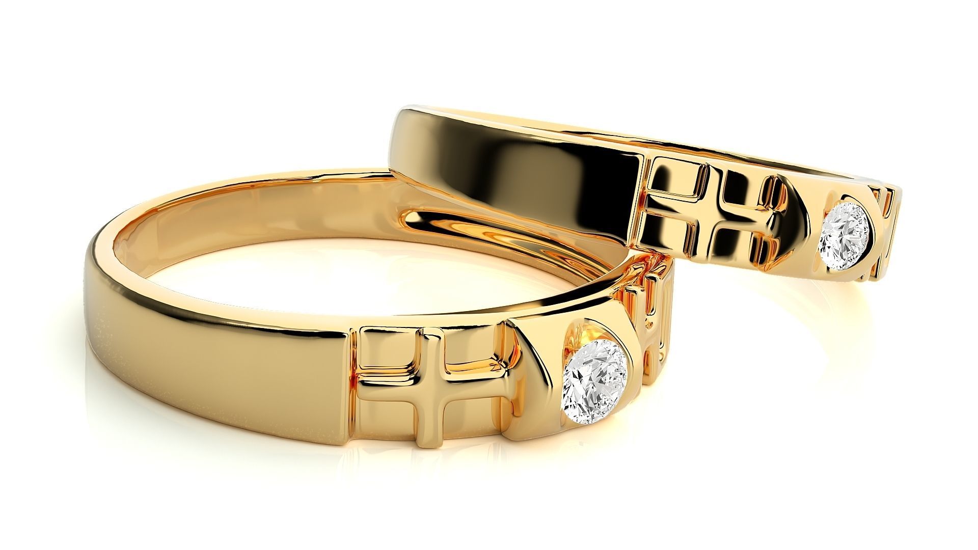 Band ring - 772ND-NI16 17 3D print model_9