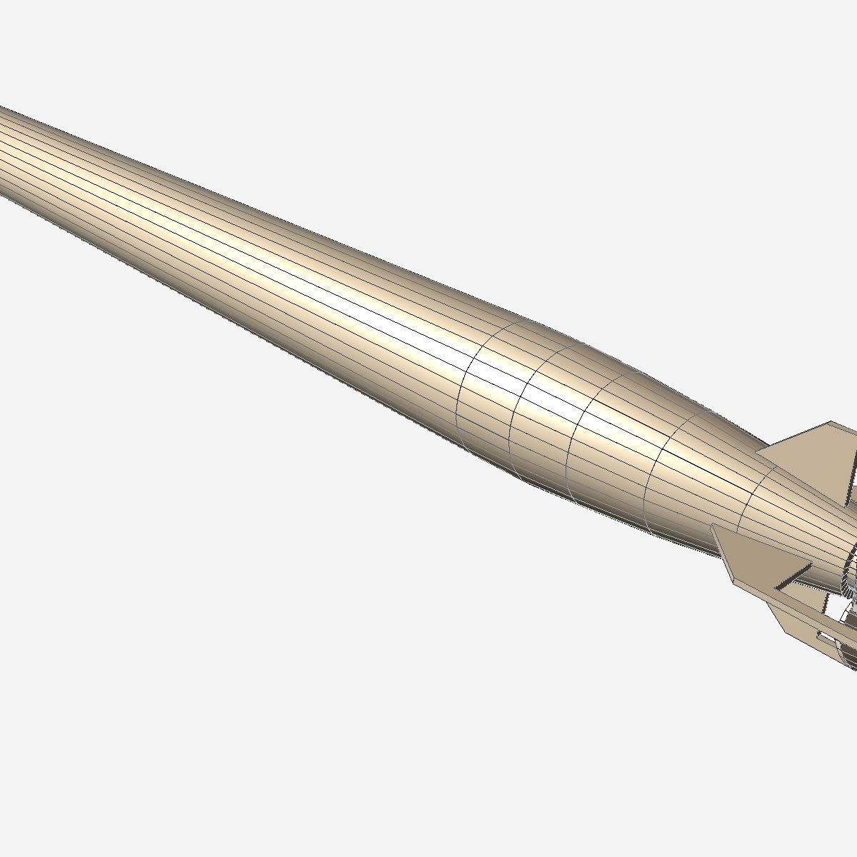 YU-1 Torpedo 3D model_9