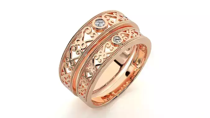 Band ring - 763ND-NI16 17