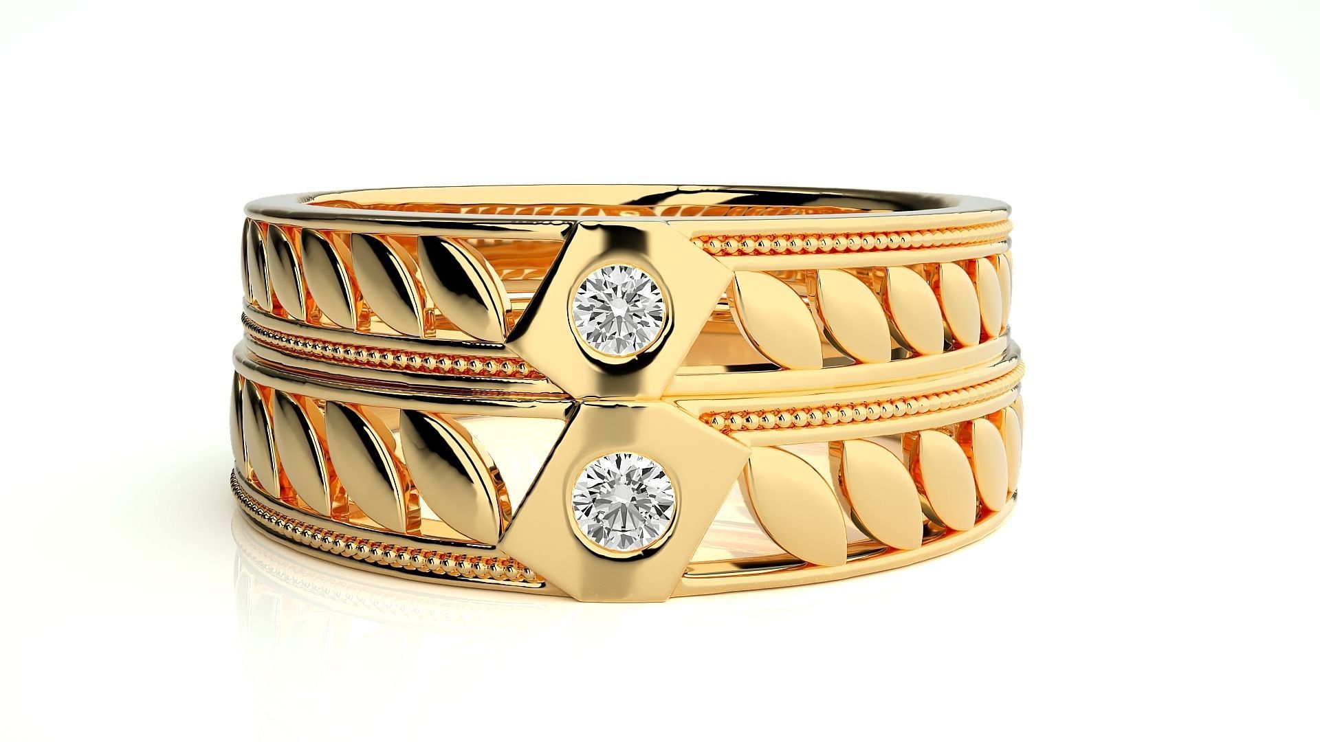 Band ring - 754ND-NI16 17 3D print model_11