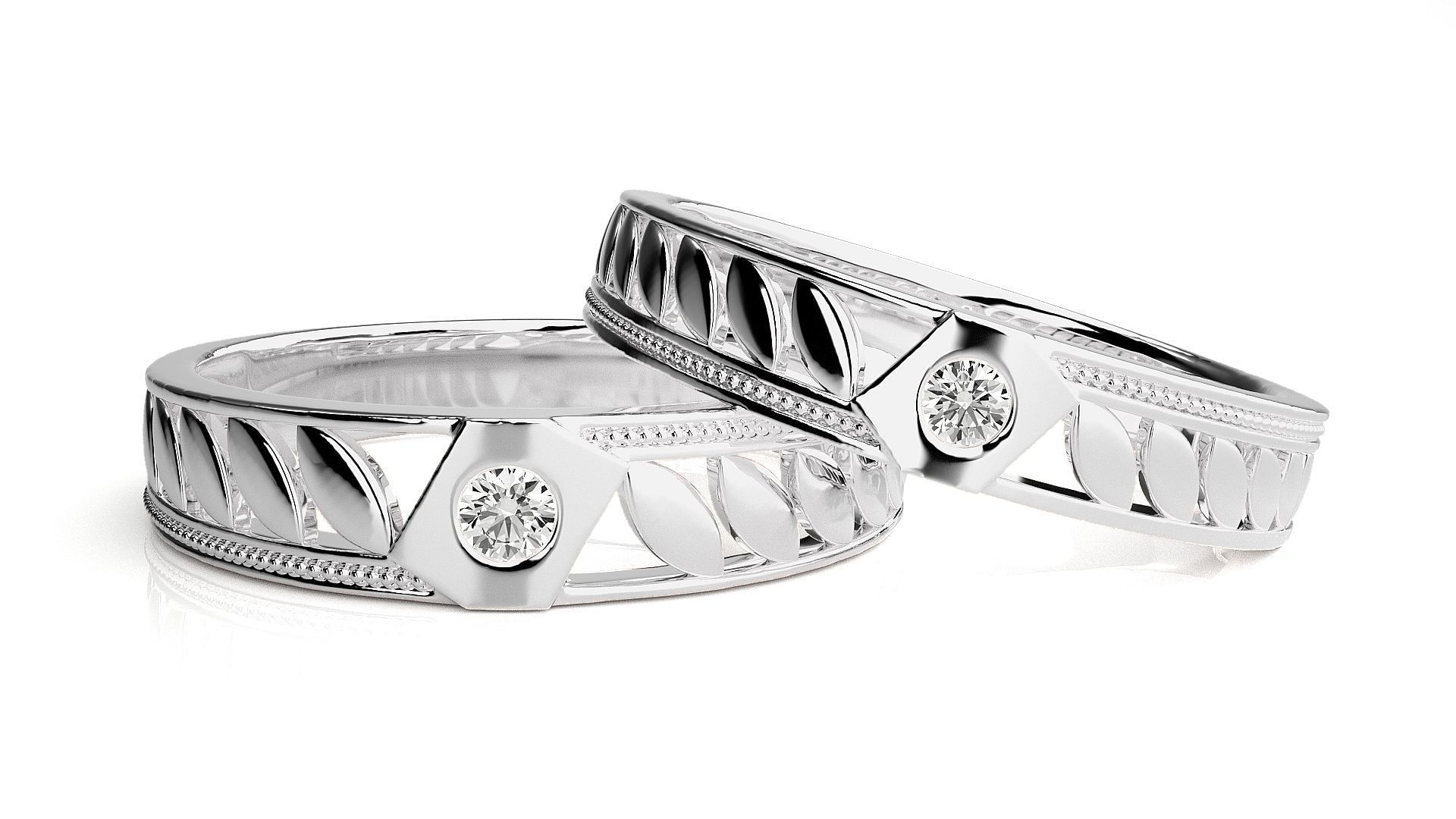 Band ring - 754ND-NI16 17 3D print model_4