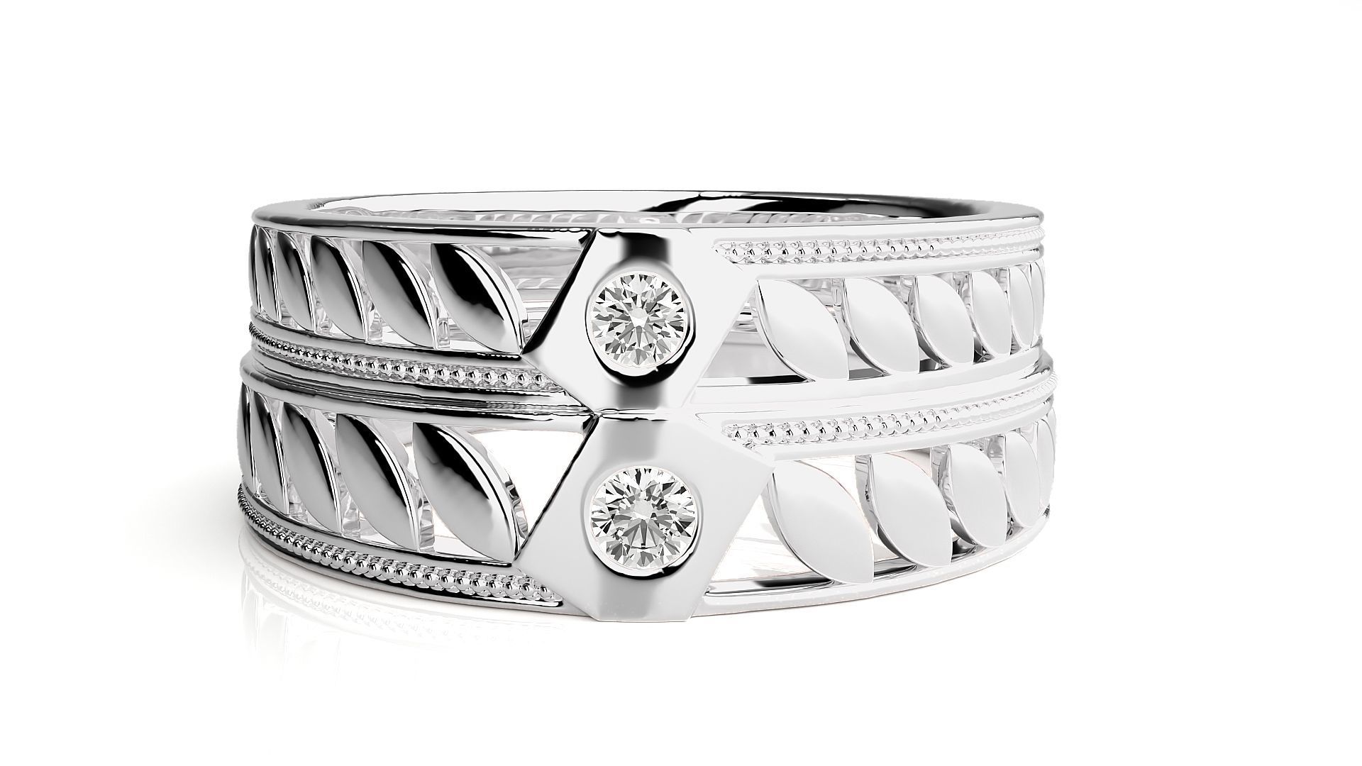 Band ring - 754ND-NI16 17 3D print model_7