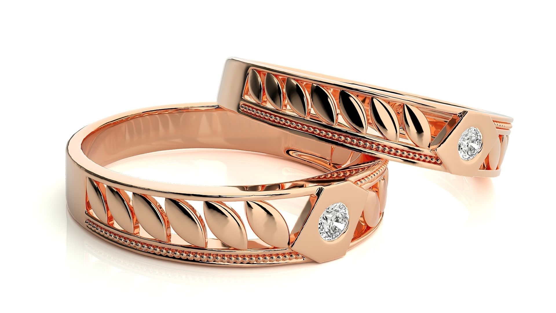 Band ring - 754ND-NI16 17 3D print model_2