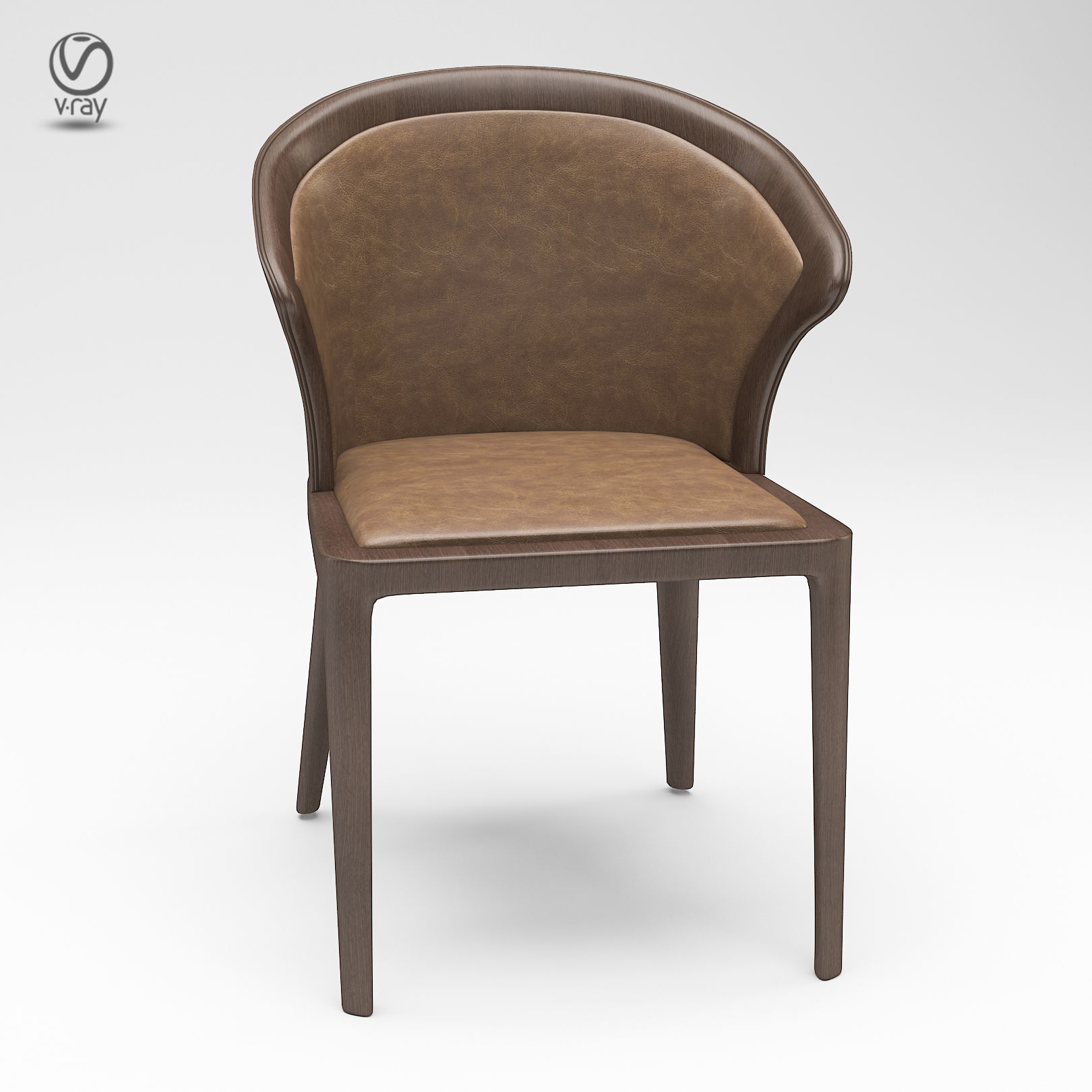 Dining chair 3D model_1